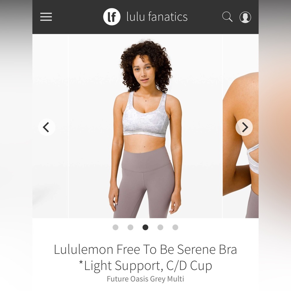 Lululemon Free to be serene size 8 in Future oasis grey multi